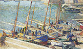Bateaux en Port Collioure 2 By Henri Jean Guillaume Martin