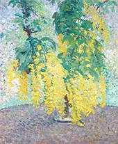 Branche de Cytise Dans un Vase By Henri Jean Guillaume Martin