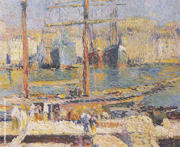 Boats in The Port of Marseille | Oil Painting Reproduction