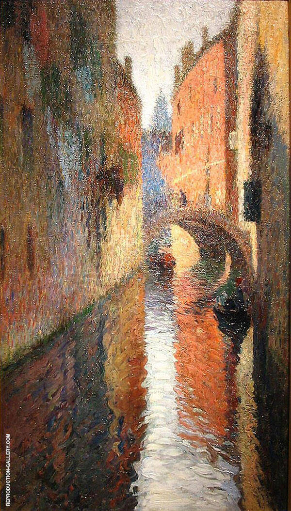Canal in Venice by Henri Jean Guillaume Martin | Oil Painting Reproduction