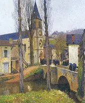Church Mass at Labastide du Vert By Henri Jean Guillaume Martin
