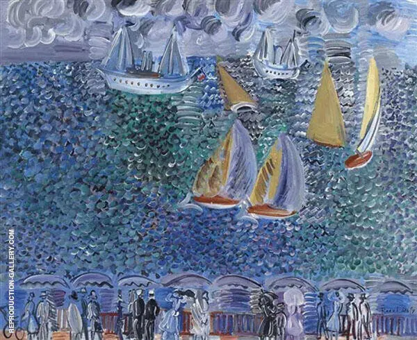 La Promenade au Bord de la Mer c1924 By Raoul Dufy