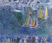 La Promenade au Bord de la Mer c1924 By Raoul Dufy