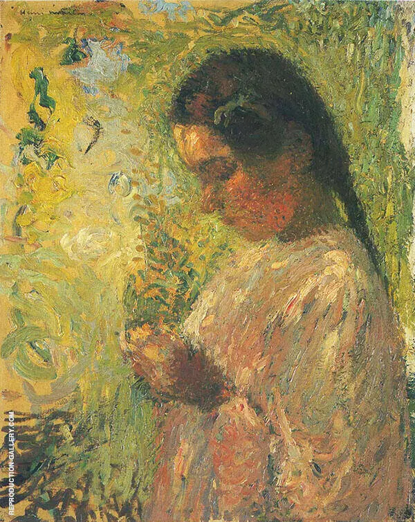 Etude de Jeune Paysanne By Henri Jean Guillaume Martin