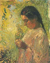 Etude de Jeune Paysanne By Henri Jean Guillaume Martin
