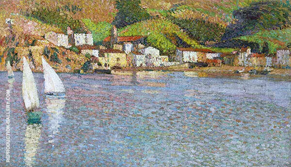 Hameau Face au Port de Collioure By Henri Jean Guillaume Martin