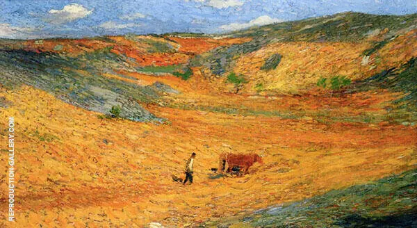 Laboureur au Fond dune Combe By Henri Jean Guillaume Martin