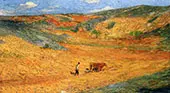Laboureur au Fond dune Combe By Henri Jean Guillaume Martin