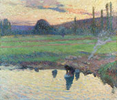 Laundress by The Water 1905 By Henri Jean Guillaume Martin