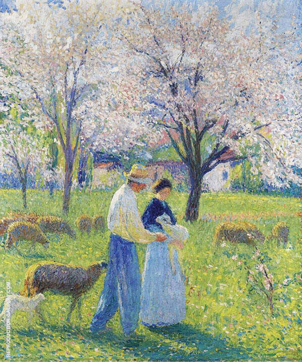 Lovers at Spring | Oil Painting Reproduction
