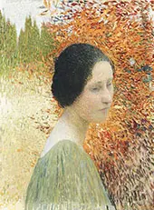 Portrait of a Woman By Henri Jean Guillaume Martin