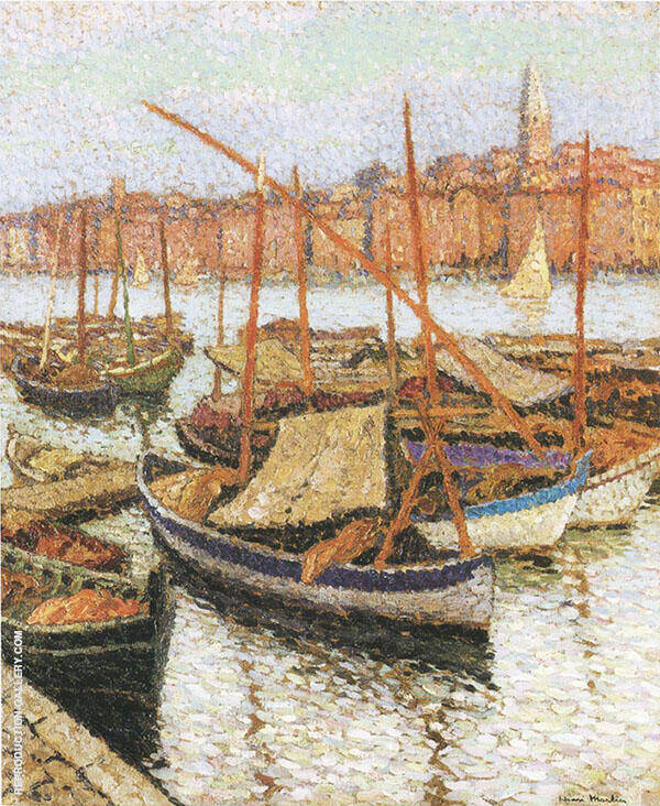 Sailboats in The Port | Oil Painting Reproduction