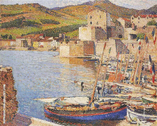 The Port de Collioure By Henri Jean Guillaume Martin