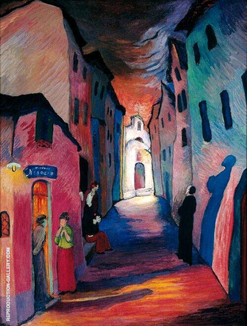 Ave Maria 1927 by Marianne von Werefkin | Oil Painting Reproduction