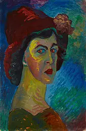 Self-Portrait c1910 By Marianne von Werefkin