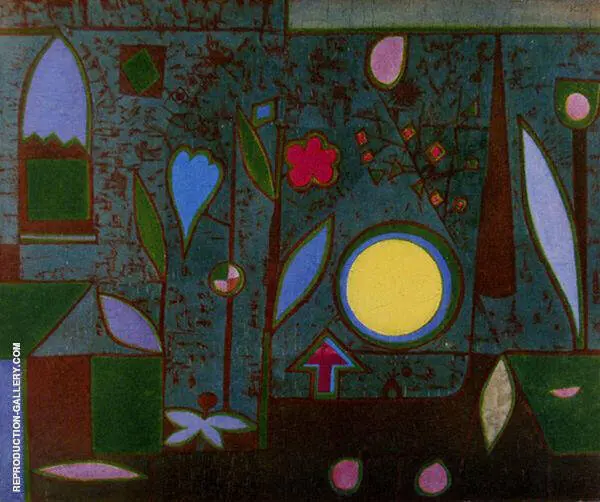 Full Moon in the Garden By Paul Klee