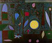 Full Moon in the Garden By Paul Klee