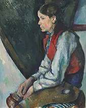 Boy in Red Vest c1888-1890 By Paul Cezanne