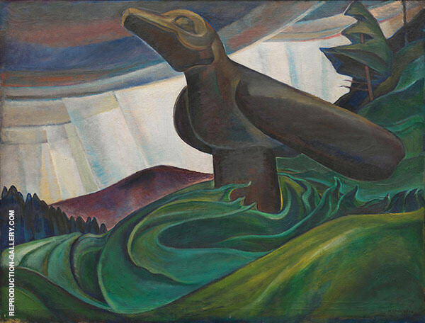 Big Raven 1931 by Emily Carr | Oil Painting Reproduction