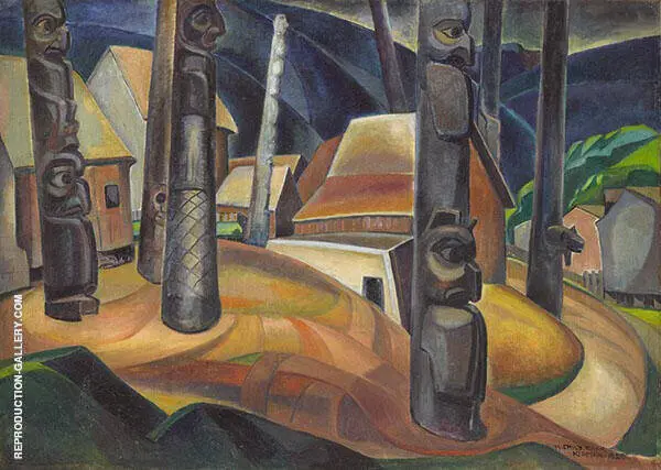 Kispiox Village 1922 By Emily Carr