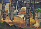 Kispiox Village 1922 By Emily Carr