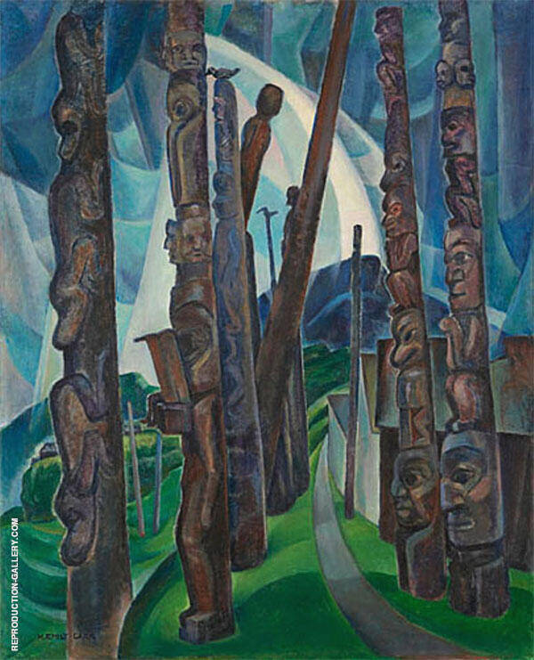 Kitwancool 1928 by Emily Carr | Oil Painting Reproduction