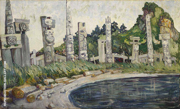 Skedans 1912 by Emily Carr | Oil Painting Reproduction