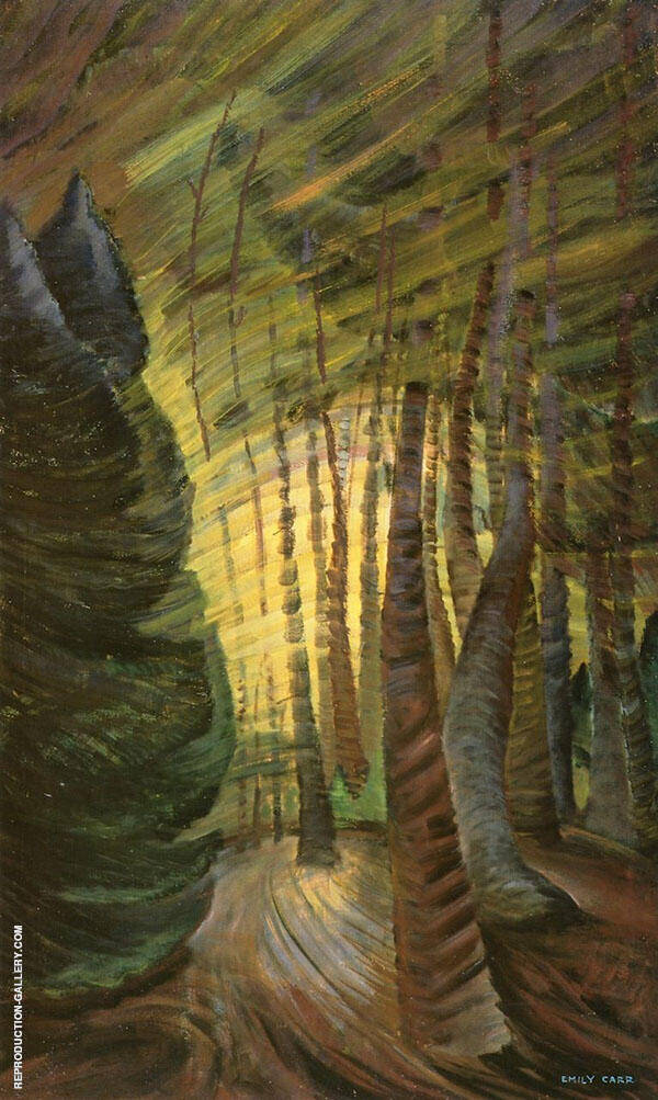 Sombreness Sunlit 1937 by Emily Carr | Oil Painting Reproduction