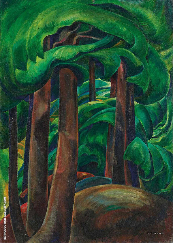 Western Forest c1931 by Emily Carr | Oil Painting Reproduction