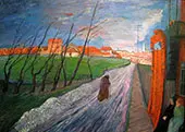City in Lithuania 1913 By Marianne von Werefkin