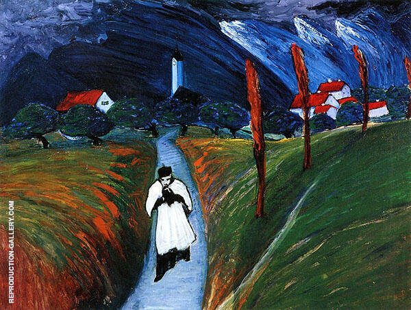 Corpus Christi by Marianne von Werefkin | Oil Painting Reproduction