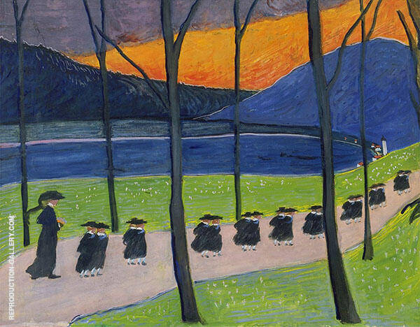 Fall School c1907 by Marianne von Werefkin | Oil Painting Reproduction