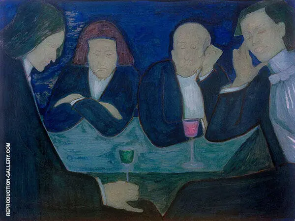 Im Cafe By Marianne von Werefkin