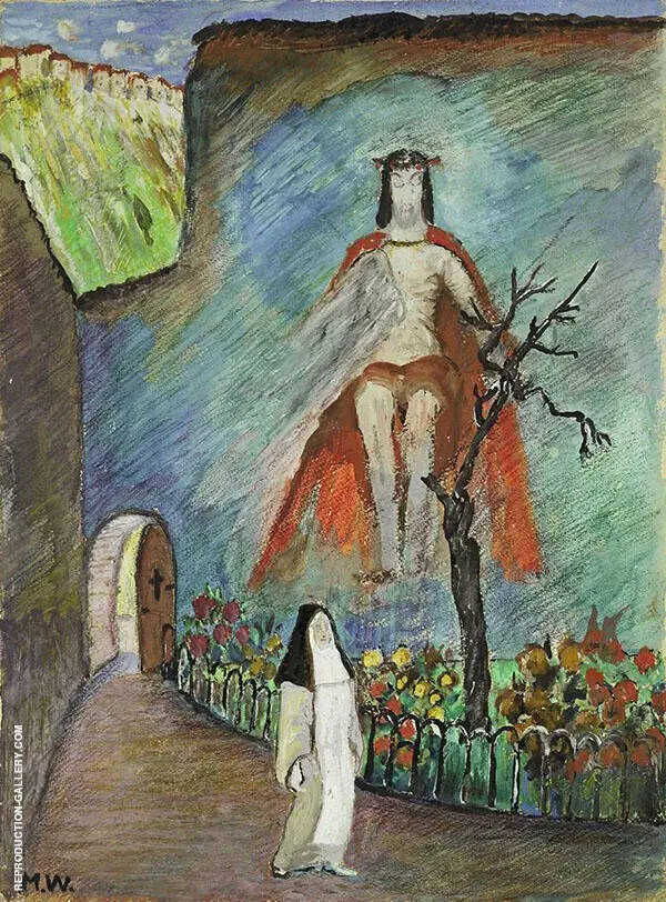 Monastery Garden c1926 By Marianne von Werefkin