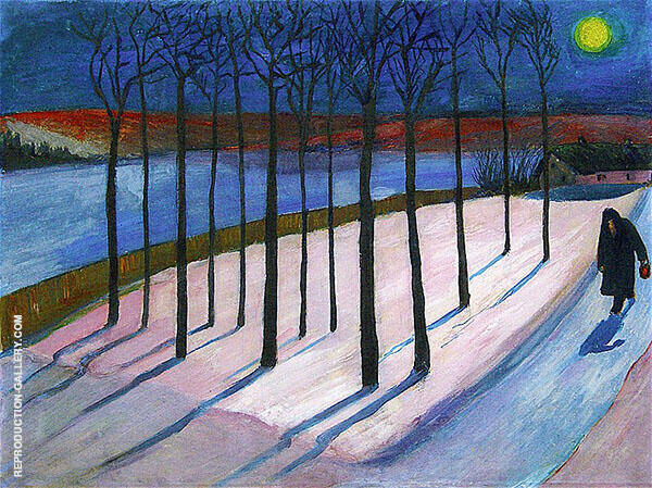 Moonlit by Marianne von Werefkin | Oil Painting Reproduction