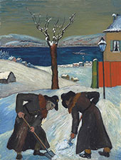 Overnight Snow 1918 By Marianne von Werefkin