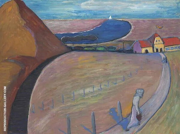 Prerow Train Station 1911 By Marianne von Werefkin