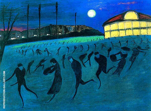 Skaters 1911 By Marianne von Werefkin