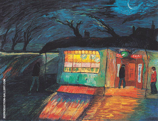 Sturmwind 1915 by Marianne von Werefkin | Oil Painting Reproduction