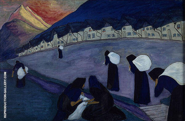 The Black Woman 1910 by Marianne von Werefkin | Oil Painting Reproduction