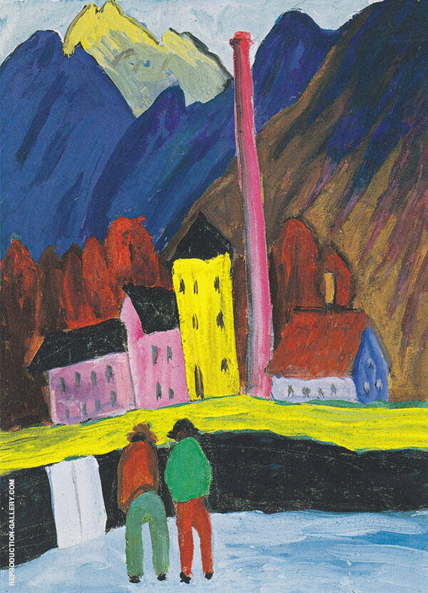 The Factory by Marianne von Werefkin | Oil Painting Reproduction