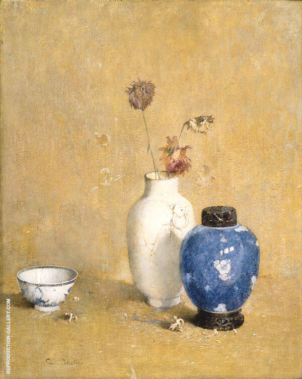 Blue White and Gold 1915 by Emil Carlsen | Oil Painting Reproduction