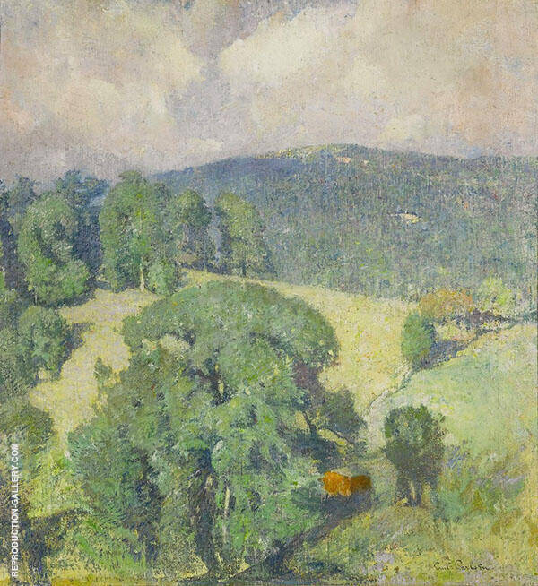 Connecticut Hillside 1920 by Emil Carlsen | Oil Painting Reproduction