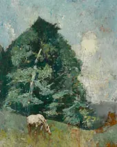 Horse Grazing c1930 By Emil Carlsen