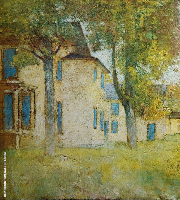 Landscape with House c1919 by Emil Carlsen | Oil Painting Reproduction