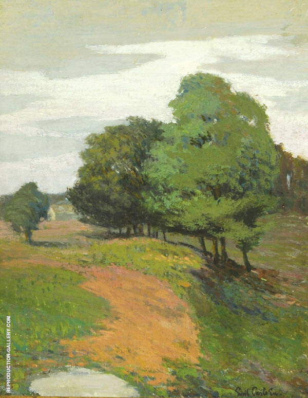Landscape with Trees 1910 by Emil Carlsen | Oil Painting Reproduction