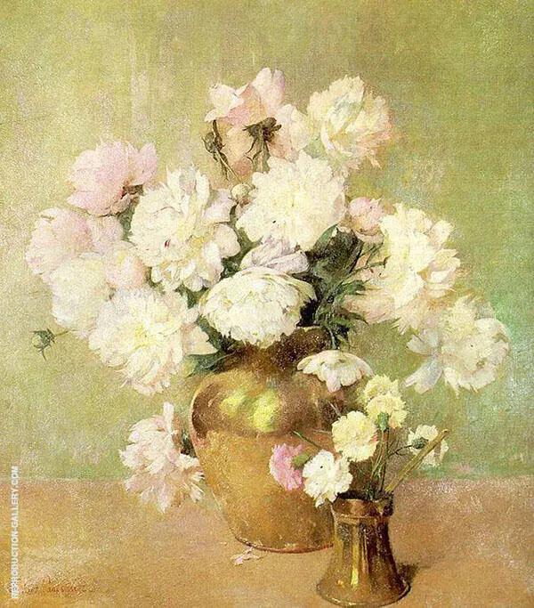 Peonies 1919 By Emil Carlsen