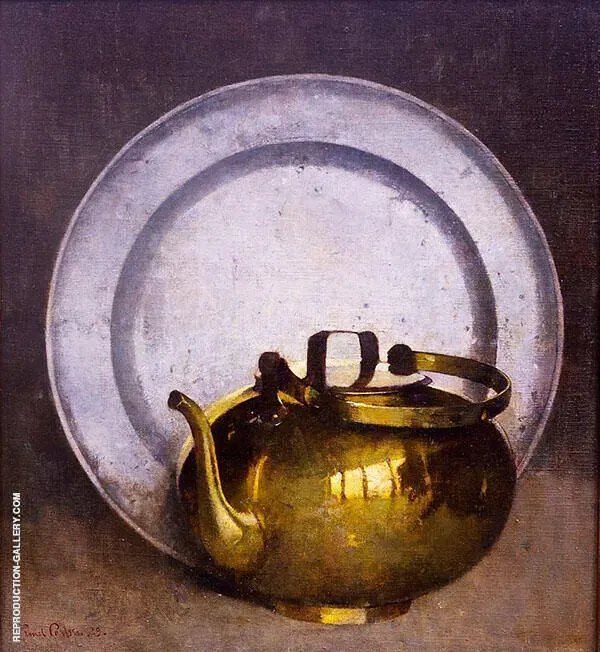 Pewter and Brass also Called Brass Kettle 1929 By Emil Carlsen