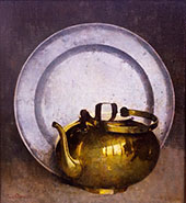 Pewter and Brass also Called Brass Kettle 1929 By Emil Carlsen