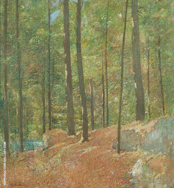 Pine Woods c1910 by Emil Carlsen | Oil Painting Reproduction